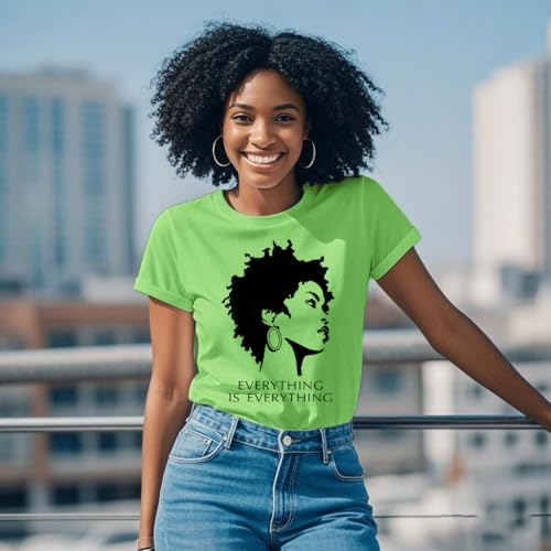 Image of Black History Shirts Black Graphic tees for Men and Women, Magic Fashion Afro American Natural Hair Vintage Melanin T-Shirts