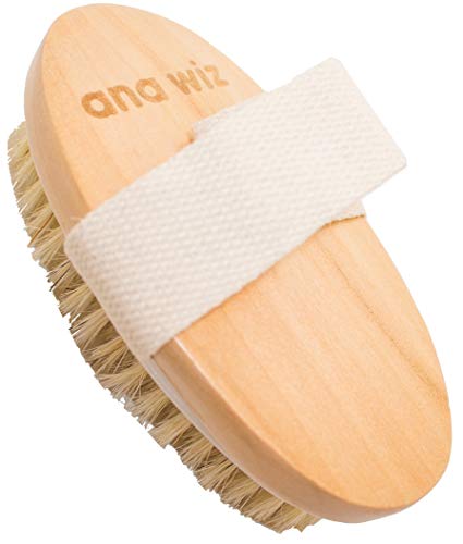 Ana Wiz - Brosse pour corps en bois de lotus avec poils de sanglier naturels, 100 g Cover