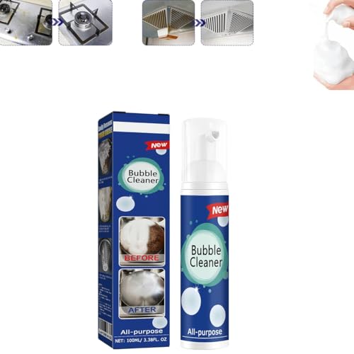 Spray De Espuma Limpiador De Cocina, Spray De Limpieza Multiuso Sin Enjuague, Potente Spray De Espuma Limpiador De Burbujas Multiusos For Cocina, Horno, Microondas Y Azulejos: Elimina Manchas Y Aceite