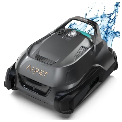 (2023 Upgrade) AIPER Seagull Plus Cordless Pool Vacuum, Robotic Pool Cleaner Lasts 110 Min, Stronger Power Suction, LED Indicator, Ideal for Above/In-Ground Flat Pools up to 60 Feet
