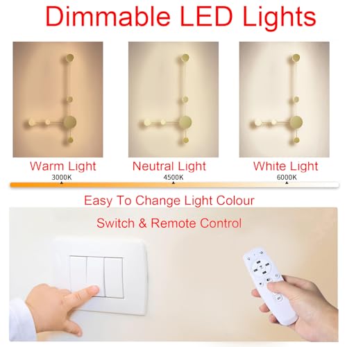 Apliques de pared regulables de diseño acrílico minimalista para interiores modernos 2