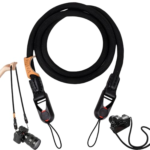 Maple Plentiful Cinghia Fotocamera, Tracolla Fotocamera Sgancio Rapido, 120cm, Cinghia Macchina Fotografica Regolabile, Tracolla Reflex Con Fibbie Regolabili,Universale Corda per Videocamera DSLR SLR