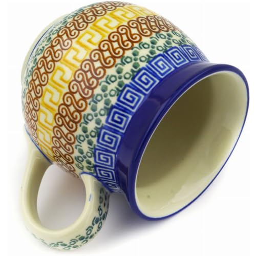 Taza Corazón Cerámica 16 oz Patrón Grecian Sea miniatura 3