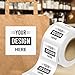 LabelsNstickers Custom Printed Standard Label Rolls - Square - 3 x 3 - White High Gloss Film - 125 Labels/Roll