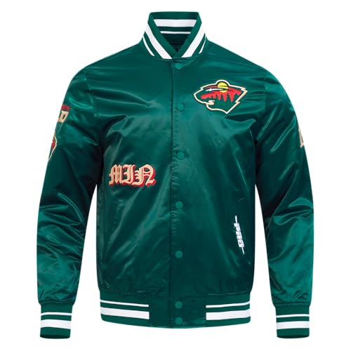 Image of Pro Standard Mens NHL Old English Satin Jacket