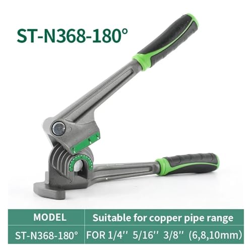 HFDGXCI Copper Tube Aluminum Manual Tube Bender Lever Type Bending Machine Refrigeration Tools Air Conditioner 6/8/10mm 3 in 1(ST-N368-180) - Image 2
