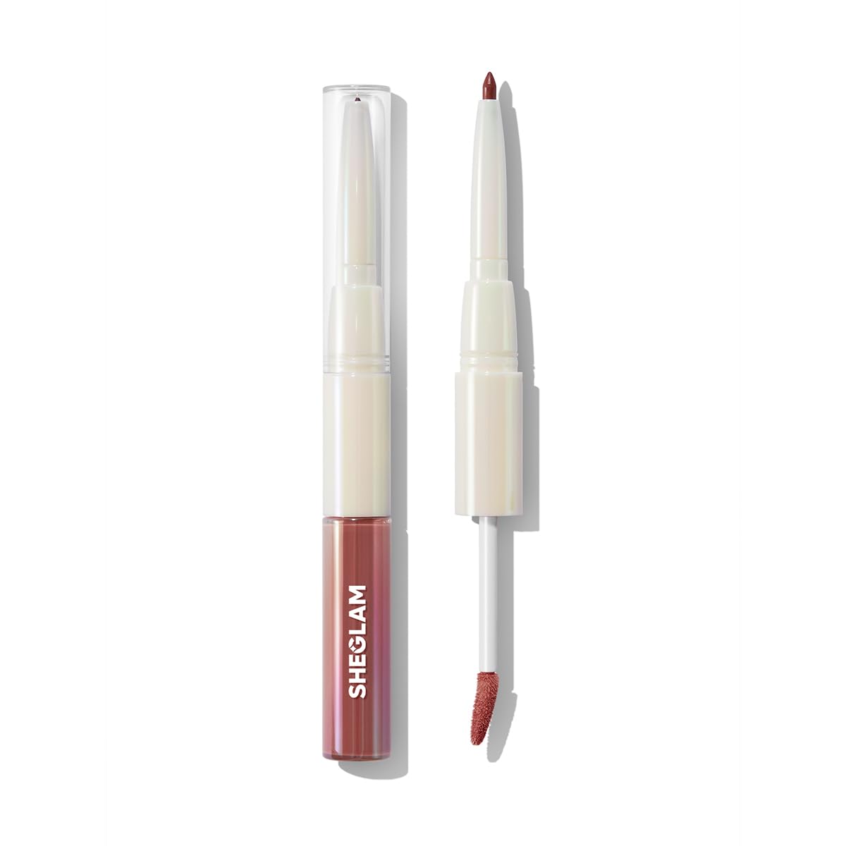 SHEGLAM 2-In-1 Lip Rules Liner & Gloss Pen Long Lasting Plumping Perfect Lip Combo Makeup Set-Play Fair, 4.42 g (Pack of 1)