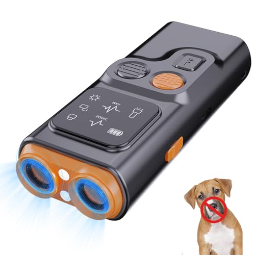 Jiexily Dog Bark Deterrent Devices Guard, 2025 New Anti Barking Device for Dogs Barking Silencer with LED Flashlight & HD Display, Stop Barking Your or Neighbors Dog (1 Pcs)