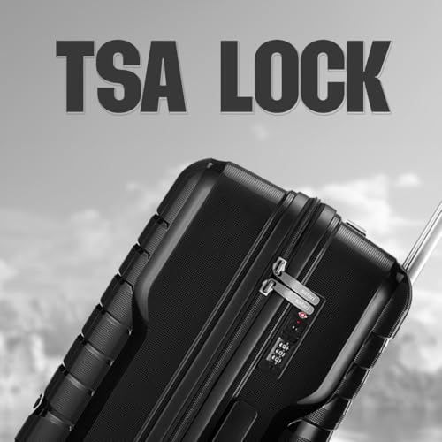 Image of Safari Octane Recessed TSA Lock, 8 Wheels, Hardside (Cabin & Check-in) Polyproplyene Trolley Spinner Luggage Set of 3, Black Color 60Cm, 70Cm & 80Cm, Small, Medium, Large (Black)