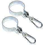 2er Set Schaukelschelle Ø 10 cm rund mit Karabinerhaken von Gartenpirat®