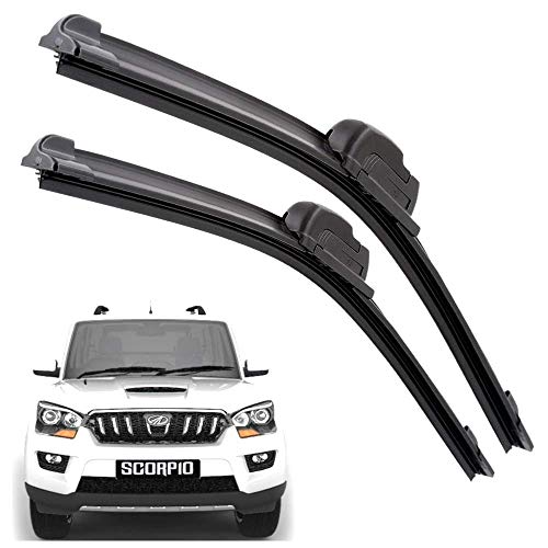 Image of Euro Care Windshield Car Wiper Blades Compatibility With Mahindra Scorpio New (Model : 2017-Till Date) - Set of 2Pc (D-20,P-20)