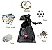 TOYFUL 4 Pack Dice Bags with Dragons Eye Design Drawstring Pouch Storage Bag for DND RPG MTG Game Dices, Coins and Accessories