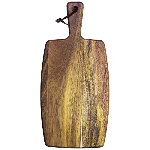 Tabla rectangular de madera Acacia con mango miniatura 1