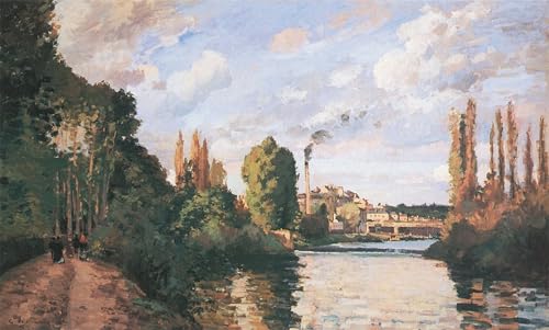 Lienzo de Camille Jacob Pissarro pintura artística Bords De L'eau À Pontoise de alta fidelidad