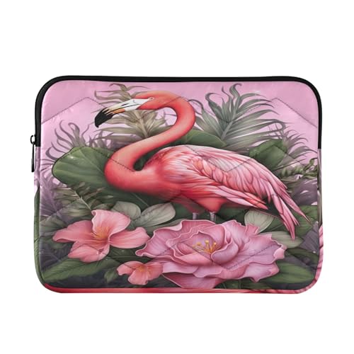 Funda para portátil de 13-14 pulgadas color rosa flamingo