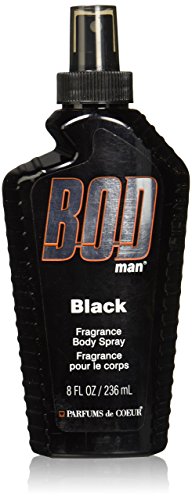Parfums De Coeur Bod Man Black Fragrance Body Spray for Men, 8 Ounce