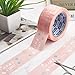 GORGECRAFT 100yards*45mm Designer Cute Packing Tape Flower Pattern Colorful Printing Shipping Tape Pink Waterproof Gift Wrapping Tapes Masking Decor Tapes for Repairing Art Crafts Scrapbooking