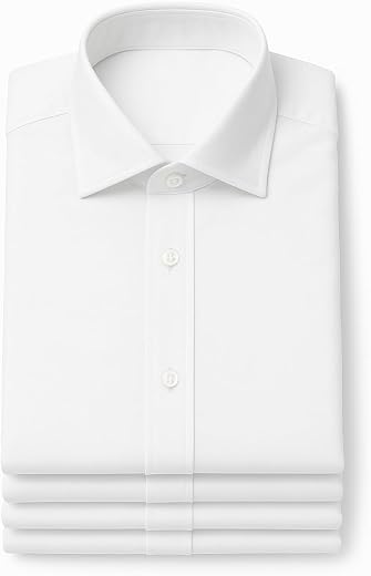 Men’s Linen White Formal Shirt Lightweight Breathable Office Wear Full Sleeve Corporate Business Shirt