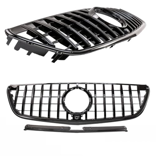 DM Autoteile 2785 Kühlergrill Schwarz glanz kompatibel für Mercedes Vito W447 + Kamera 14-19 auf Sport Panamericana GT