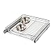 Smart Design 1-Tier Shelf Pull-Out Cabinet Organizer - Medium - Roll-Out Extendable Sliding Drawer - Steel Metal - Holds 100 lbs. - Kitchen (14.5 Inch x 18-35) [Chrome]
