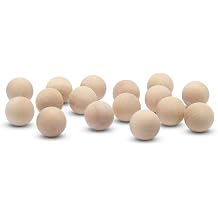 1 inch Wooden Round Ball, Bag of 50 Unfinished Natural Round Hardwood Balls, Smooth Birch Balls, for Crafts and DIY Projects 1 inch Diameter by Woodpeckers
