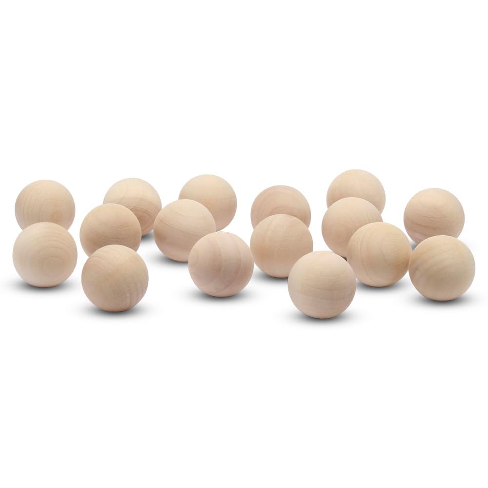 Natural Wooden Round Ball - for Crafts and Building -1 Diameter -Pack of 50 - by Woodpeckers Crafts (B01DJHL05E) Amazon Price History, Amazon Price Tracker