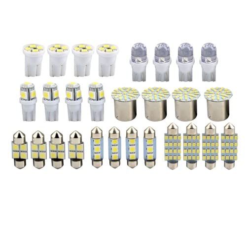 28 piezas luces LED interiores para auto