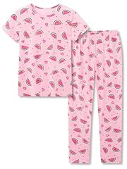 Pink Watermelon & Heart(short Sleeves & Pants Set)