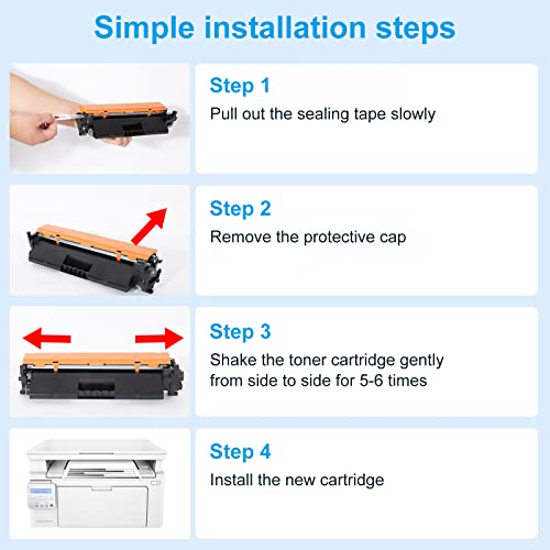 Image of proffisy 18A Toner Cartridge Easy Refill, 218A Toner Cartridge Compatible with HP LaserJet Pro M132nw MFP, M132a MFP, M104w, M104, High Pages Yield Upgraded Toner with 1 Bottle 50g 18A Toner Powder