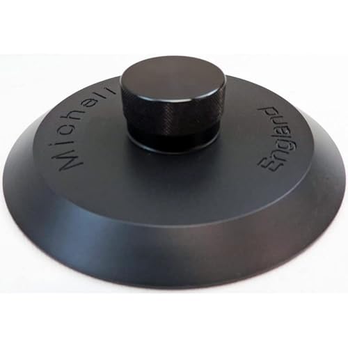 Rega 'R' Record Clamp by Michell Engineering - Upgrade-Your-Table! (Black Knob)