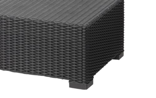 Keter Allibert California Coffee Table - Charcoal Grey for All Seasons - Image 3