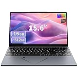 AocBook Laptop 15,6" FHD, Ryzen 5 3500U (fino a 3,7GHz) Processore Quad-Core, 16GB RAM DDR4, 512GB SSD NVMe, Notebook Portatile con Touchpad Intelligente e Interruttore Webcam (512GB)