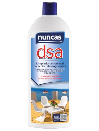 Nuncas DSA - Limpiador Amoniacal de Acción Desengrasante Para Superficies Interiores e Extoriores - 1000ml