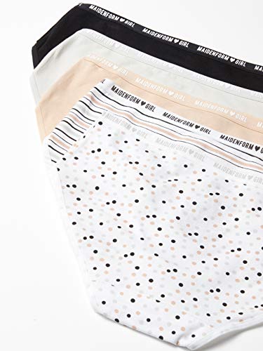 Maidenform Girls' Hipster Cotton Panties, 5 Pack2