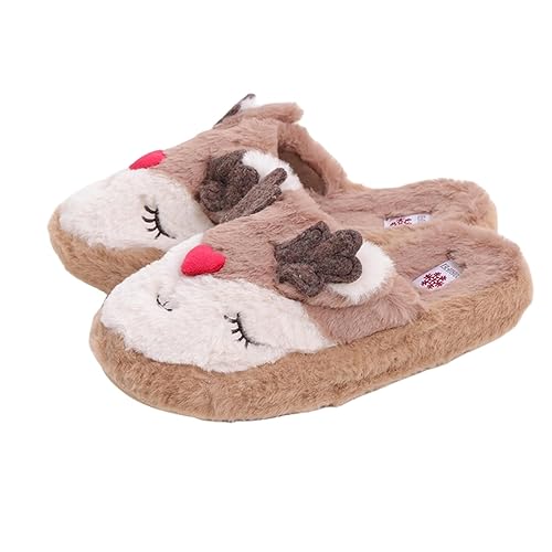 Pantoufles en peluche chaudes pour l'hiver et soirées cocooning à la maison
