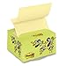 Post-it Recycled Pop-up Notes with Deskgrip Dispenser, 3 x 3-Inches, Canary Yellow