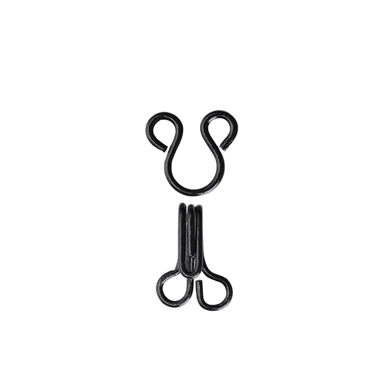400 juegos de gancho costura y pestillo ojo Para Hogar | Ganchos grandes y cierre de ojos for sujetador, ropa, pantalones, falda, costura artesanal(Black)