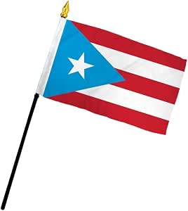 Puerto Rico Flag 2x3 Ft - Double Sided Embroidered Nylon, Light Blue, Sewn Stripes 6 thumbnail image