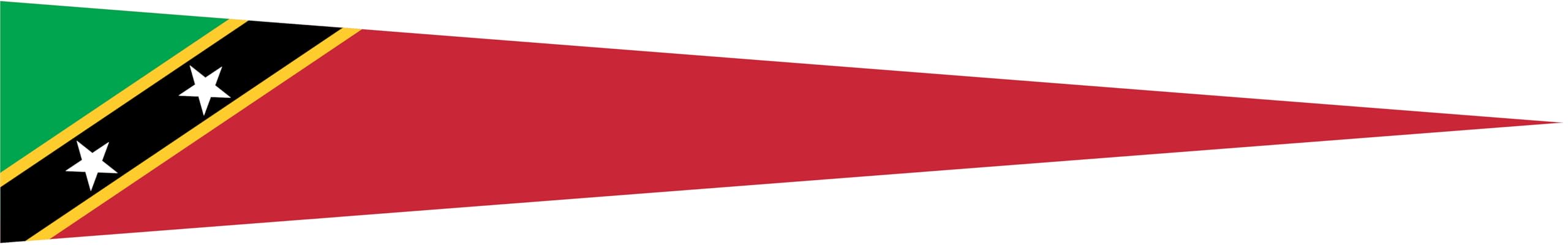 Drapeau Saint Kitts et Nevis de qualité supérieure aux finitions soignées 280 cm
