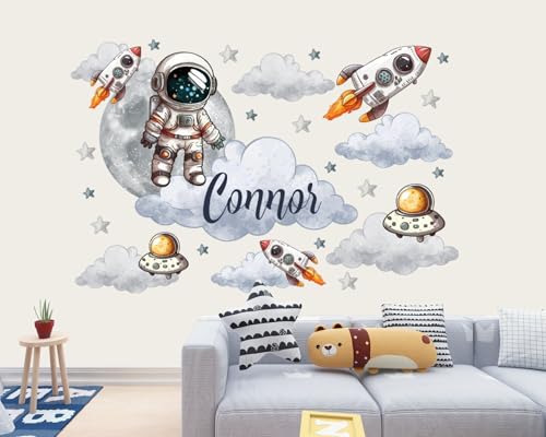 Vinilo Decorativo Astronauta Personalizado para Pared miniatura 2