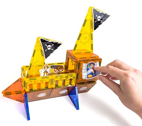 Tytan Tiles Pirate Ship & Island 60-Piece Magnetic Tiles Set — view 2
