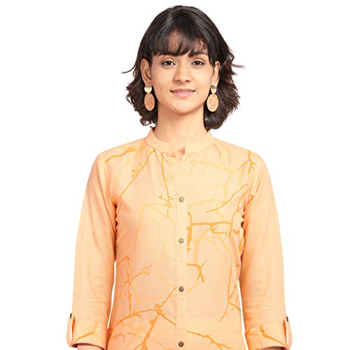 Image of NAINVISH Cotton Blend Kurti Kurta Pant | Kurta Set for Women | Women Kurta Pant Set | Kurta with Pant Set | Printed Kurta Pant Set