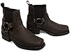Men's Cowboy/Biker terminater boots Gringos Harley leather BROWN size 7 #1