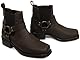 Herren Cowboy/Biker TERMINATER Stiefel Gringos Harley Leder, Braun - dunkelbraun - Größe: 10