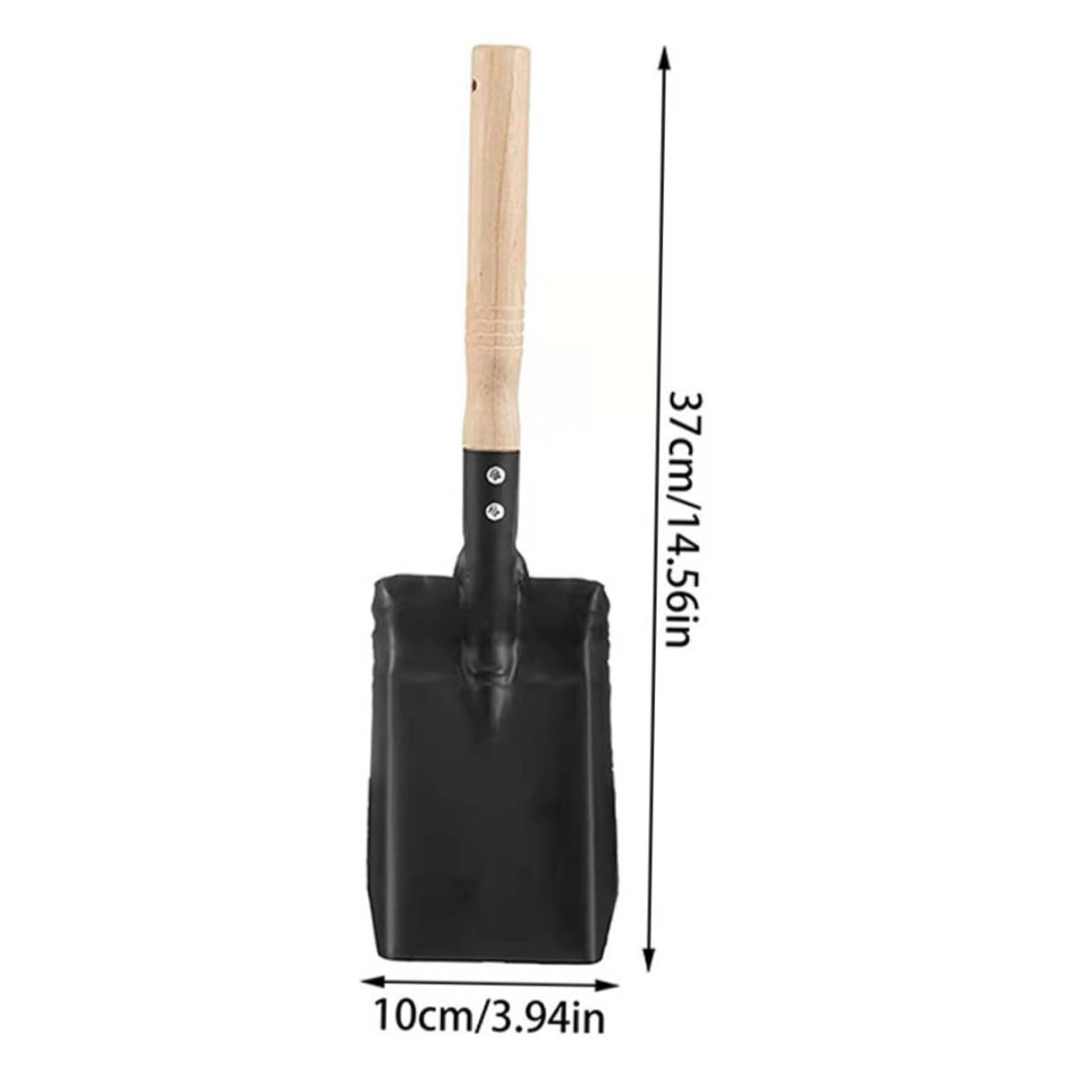 Set Strumenti per Caminetto Paletta in Acciaio al Carbonio e Scopa a Setole Marroni, Impugnatura Comoda e Facile da Riporre per Pulizia Casa e Stufa