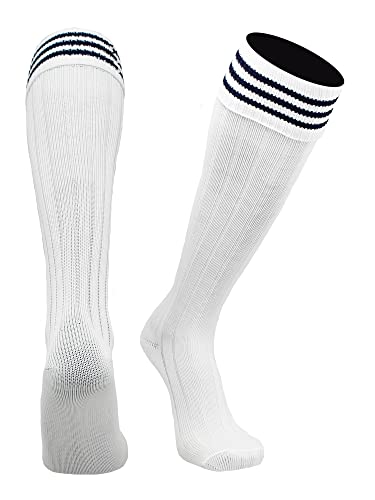Image of Soccer Socks With Fold Down Top - European Style for Adults - Men and Women