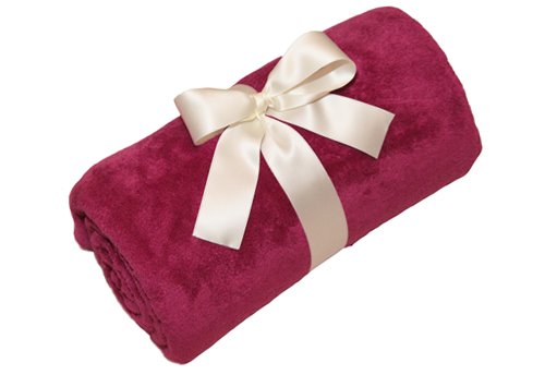 Super Soft Paoletti Fuchsia Pink Blanket Throw