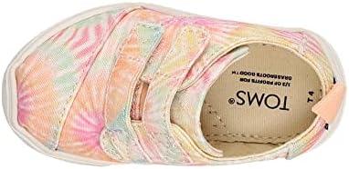 TOMS Kids Girls Cordones Cupsole Tie Dye Double Strap Slip On Sneakers Shoes Casual - Pink - Size 4 M | Image 3