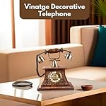 TrenDec-Decorative-Telephone-with-Wooden-Base-Rotary-Dial-Home-and-Office-Telephone-Retro-Antique-Telephone-Showpiece-for-Home-and-Office-Telephone-for-Home-Decor-Non-Working-Telephone