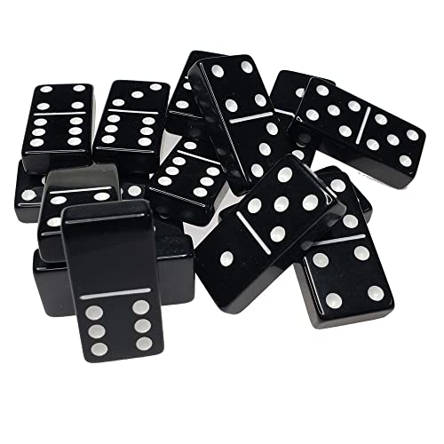Juego de dominó Omura de acrílico doble 6 jumbo